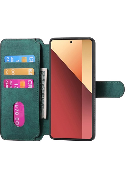 Caseneo Xiaomi Redmi Note 13 Pro 4g Kılıf Ayrılabilir Cüzdan Telefon Kapağı-Yeşil (Yurt Dışından) fiyatları