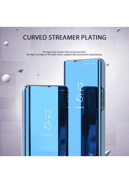 Xiaomi Poco F6 5g Kılıf Görünüm Penceresi Standı Deri Telefon Kapağı-Mavi (Yurt Dışından) fırsatları