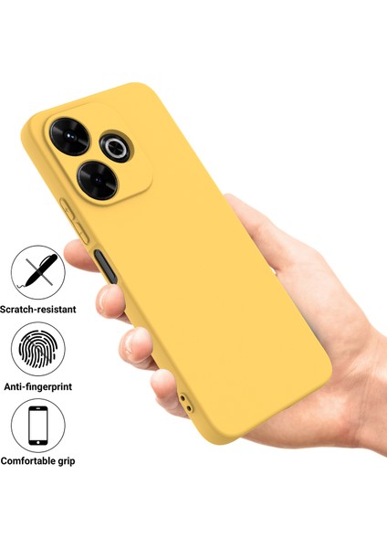 Xiaomi Redmi 13 5g/13 4g Kılıf Bilek Kayışlı Sıvı Silikon Telefon Kılıfı-Sarı (Yurt Dışından) fırsatları