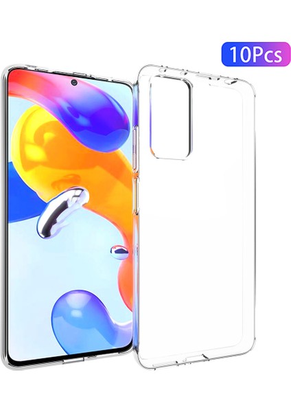 Xiaomi Redmi Için Not 11 Pro 5g(Qualcomm)10 Adet/paket Iç Filigrana Dayanıklı Kılıf Ultra Ince Şeffaf Yumuşak Tpu Telefon Koruyucu Kapak (Yurt Dışından)