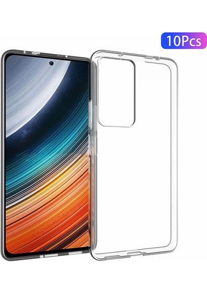 Xiaomi Redmi Için K40S 5g 10 Adet/paket Iç Anti-Filigran Şeffaf Tpu Kılıf Darbeye Dayanıklı Esnek Cep Telefonu Kapağı (Yurt Dışından)