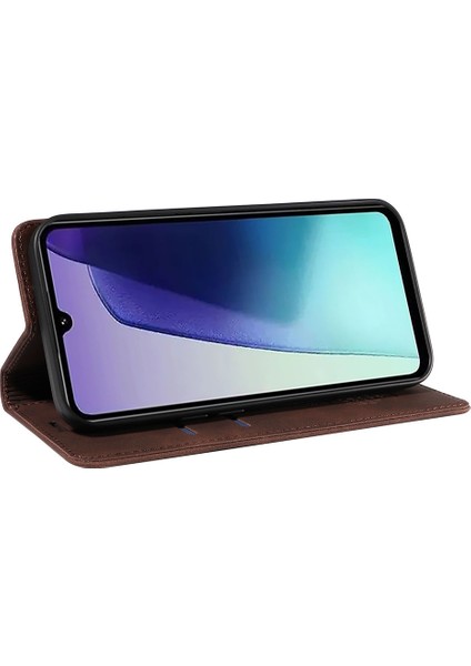 Xiaomi Redmi 14C 4g Stand-Kahverengi Cüzdan Kılıf Deri Telefon Kılıfı Için (Yurt Dışından) modelleri