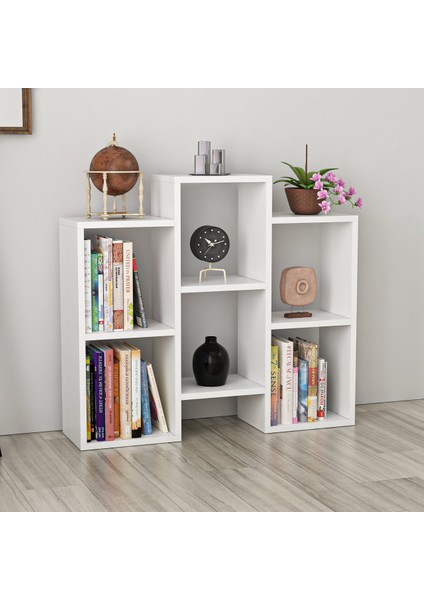 Deniz Dekoratif Kitaplık - Beyaz
