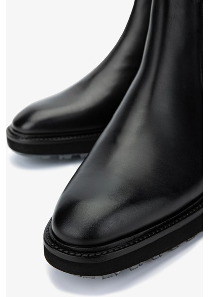 Erkek Deri Siyah Klasik Bot 987 142K Erk Bot SK24-25 Sıyah modelleri