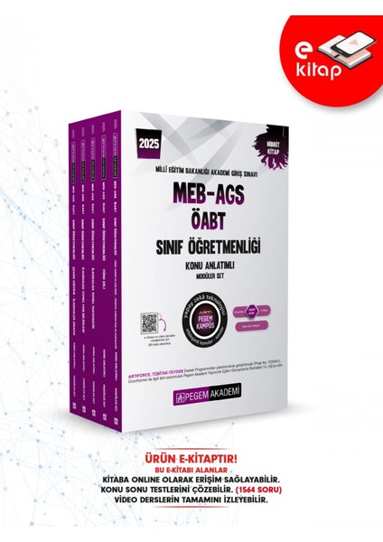 2025 MEB-AGS ÖABT Sınıf Öğretmenliği Konu Anlatımlı E-Kitap Seti