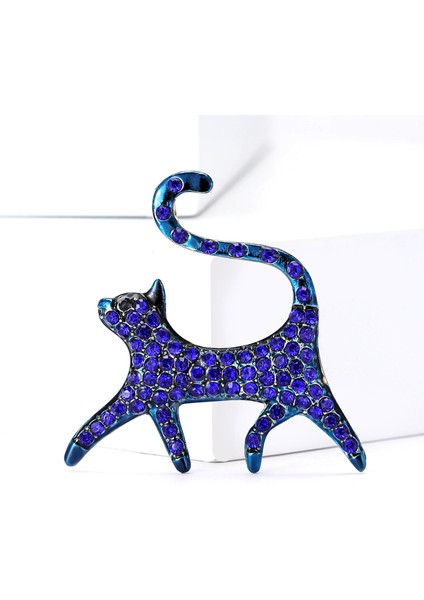 Karikatür Alaşım Kedi Broş Moda Çok Yönlü Takım Elbise Hırka Korsaj Süs Pin (Yurt Dışından)