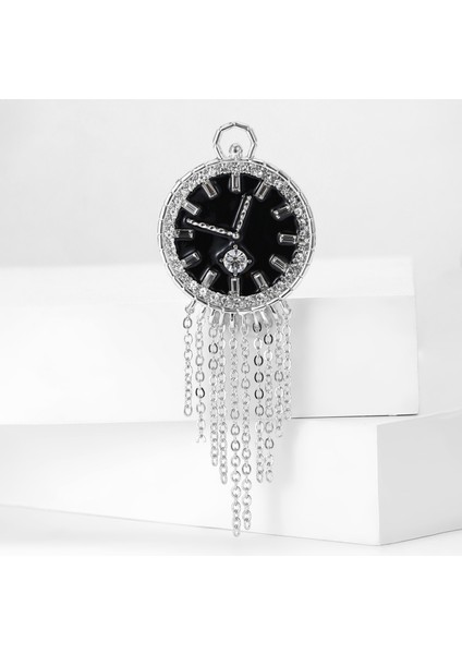 Alaşım Emaye Püskül Saat Broş Kazak Hırka Korsaj Süs Pimi (Yurt Dışından)