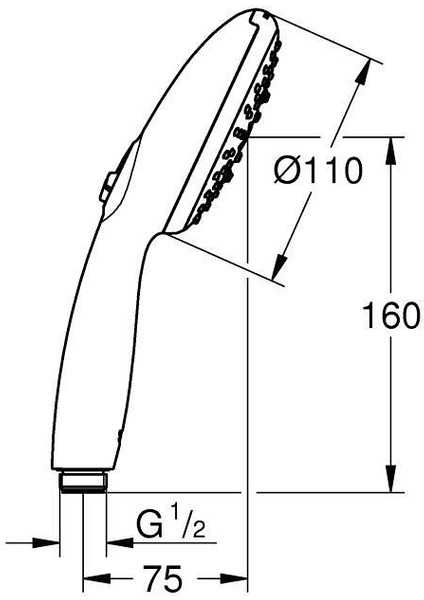 Tempesta 110 El Duşu 3 Akışlı Rain,jet,masaj - 28261003