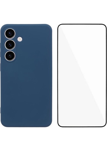 Wanlonfeng Rb2 Serisi Samsung Galaxy S24 Kılıf Hassas Kesim Tpu Telefon Kapak Ekran Koruyucu-Safir (Yurt Dışından)