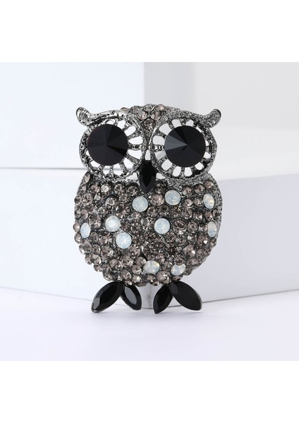 Alaşım Elmas Taklidi Baykuş Broş Karikatür High-End Kostüm Korsaj Süs Pimi (Yurt Dışından)