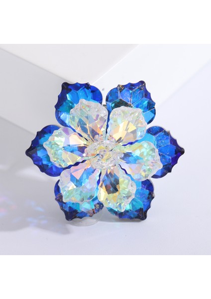 Lüks Kristal Çiçek Broş, Şık High-End Mizaç Giyim Korsaj Pimi (Yurt Dışından)