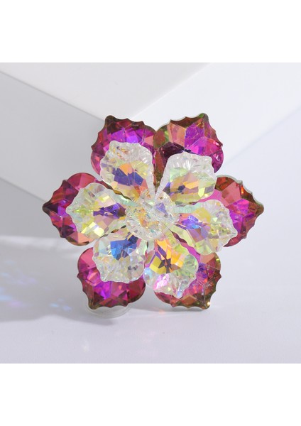 Lüks Kristal Çiçek Broş, Şık High-End Mizaç Giyim Korsaj Pimi (Yurt Dışından)