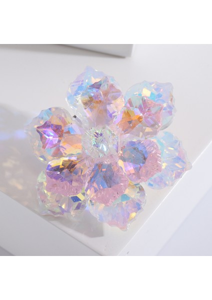 Lüks Kristal Çiçek Broş, Şık High-End Mizaç Giyim Korsaj Pimi (Yurt Dışından)