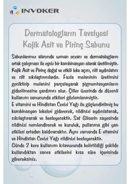 Kojic Asit Sabunu Cilt Beyazlatıcı Aydınlatıcı Leke Giderici Sıkılaştırcı Kırışklık Giderici Kojik Asit Pirinç Özü Kombinasyonu 100 Gram Doğal Cilt Sabunu Yeni Formül Eşsiz Kombinasyon fiyatları