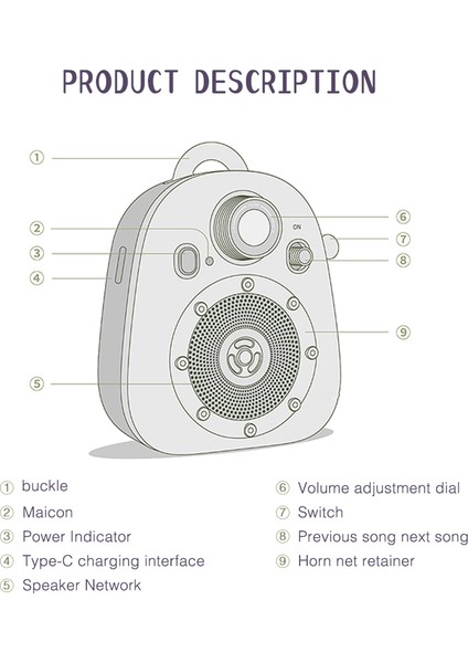 Mini Taşınabilir 3D Stereo Ses Bluetooth Hoparlör Hıfı Kablosuz Subwoofer Hoparlör Müzik Çalar Hediye (Sarı) (Yurt Dışından) fırsatları