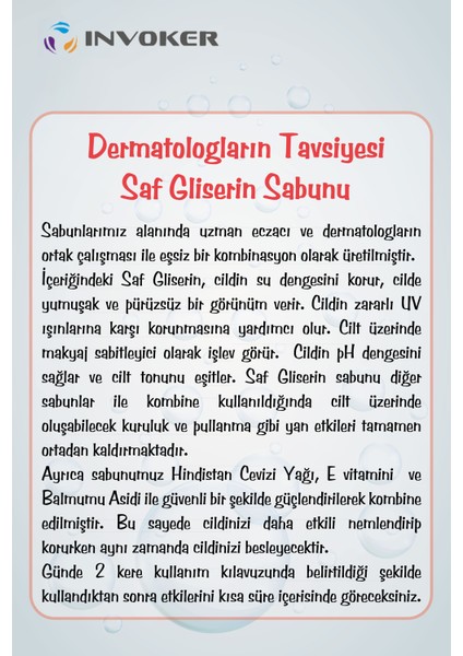 Saf Gliserin E Vitamini ve Hindistan Cevizi Yağı Besleyici Nemlendirici Sabun Egzamaa ve Kuruluk Önleyici 100 Gram Doğal Cilt Sabunu Yeni Formül Eşsiz Kombinasyon fiyatları