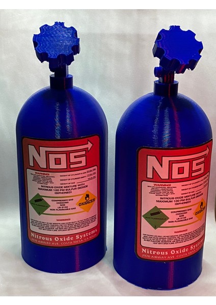 3D Baskı Nos Şişesi Seti (2 Adet) - Dekoratif Nitro Tankı