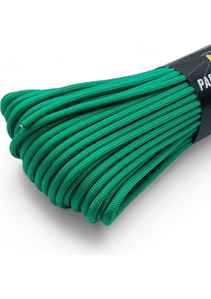 Polyester Paracord Ip 4 mm Yeşil Renk 30 Metre
