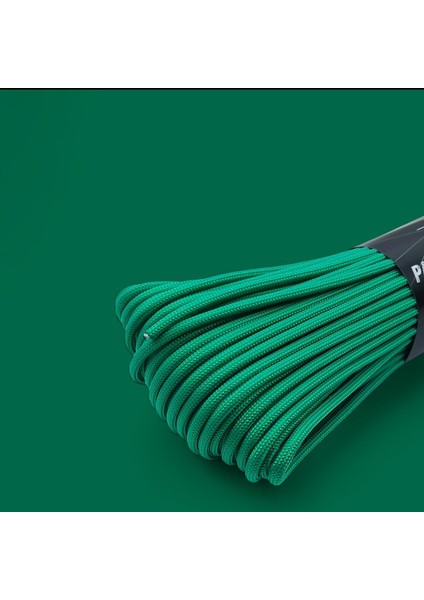 Polyester Paracord Ip 4 mm Yeşil Renk 30 Metre