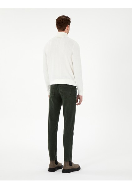 Erkek Yeşil Slim Fit Jean Pantolon 50295846-Vr054 fırsatları