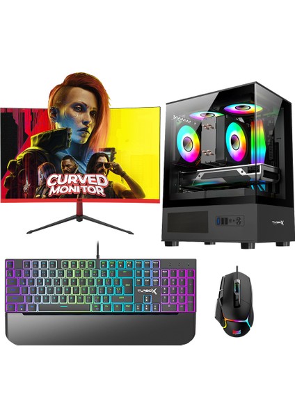 TX5994 Ryzen 7 5700X 32GB 1tb Nvme 12GB RTX3060 27 165Hz Curved Oyuncu Masaüstü Bilgisayarı
