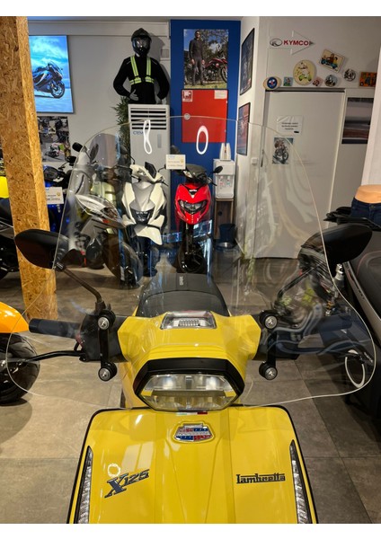 Lambretta X125-X200-X300 Uzun Şeffaf Cam