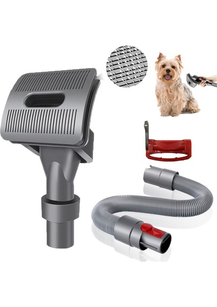 Pet Damat Aracı Fırça Seti V7 V10 V11 V12 V15 Elektrikli Süpürge Uzatma Hortumu ve Tetik Kilidi (Yurt Dışından) modelleri
