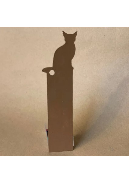 Uretti El Yapımı Bohem Tarzı Tütsü Kayığı - 5 x 25 cm / Kedi Kitap Ayracı Hediyeli