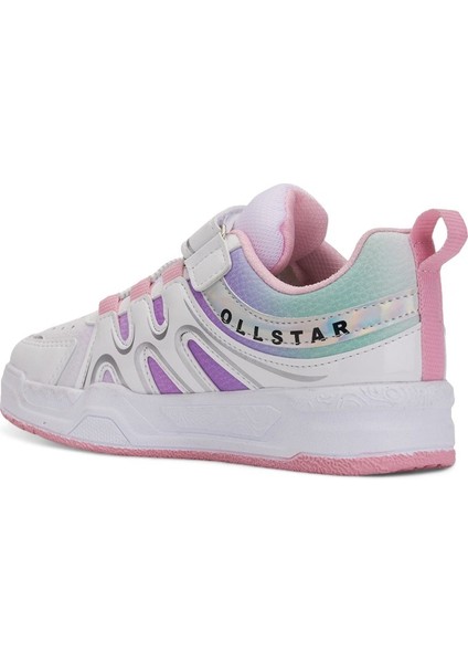 Günlük Erkek Kız Çocuk Sneaker Rugan Lastik Bağcıklı Cırtlı Oval Burunlu Spor Ayakkabı 020