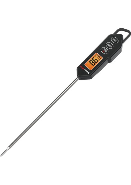 TP01HW LED Ekran Daldırma/saplama Gıda Pişirme Termometresi-Siyah