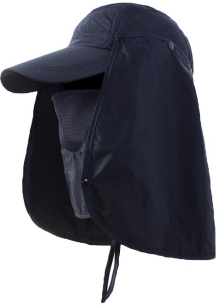 Açı Balıkçı Şapkası Yüz I Beyzbol Güneş Şapkası Mavi (Yurt Dışından)