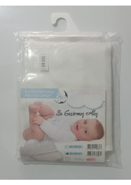 Bebek Çocuk Alezi 60X120CM, Sıvı Geçirmez Pamuklu Yatak Çarşaf Koruyucu
