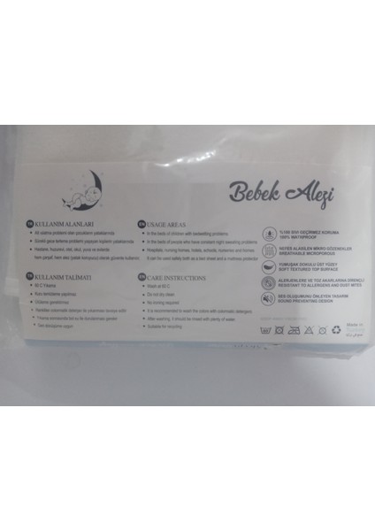Bebek Çocuk Alezi 60X120CM, Sıvı Geçirmez Pamuklu Yatak Çarşaf Koruyucu fırsatları