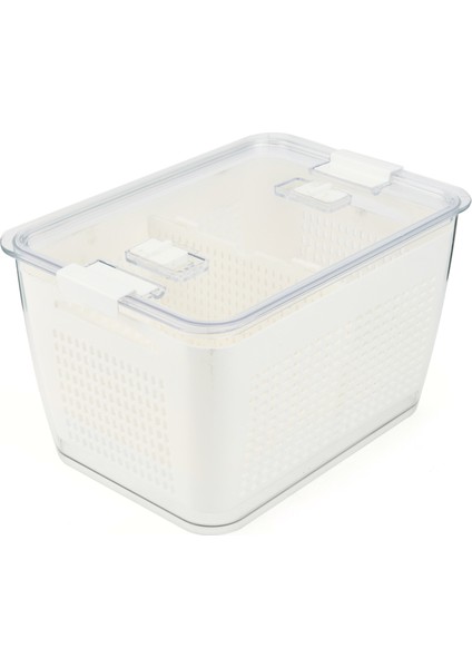 Süzgeçli Saklama Kabı - Beyaz - 9 Lt modelleri