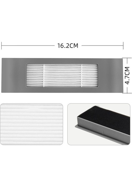 Deebot Için Yedek Ana Yan Fırça Su Deposu Filtre Paspası (Yurt Dışından) indirimleri