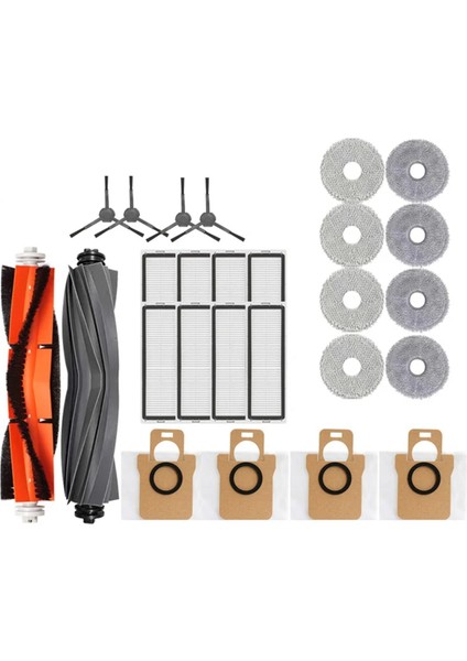 L30 Ultra Robotik Vakum Ana Yan Fırça Hepa Filtre Paspas Pedi Toz Torbası Yedek Parçalar Için Aksesuarlar (Yurt Dışından)