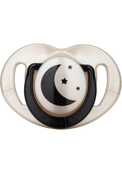 Sterilizasyon & Saklama Kutulu Black & Pearl Desenli Ikili Ortodontik Emzik Gece & Gündüz / 12 Ay+ modelleri