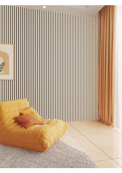 100 x 275 Beyaz Akustik Duvar Paneli - Mdf 4 mm Keçe - 8 mm Çıta fiyatları