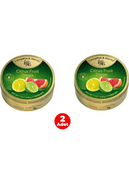 Narenciye Meyveleri Aromalı Şeker (2 Adet)