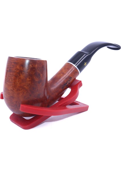 Sarı Yıldız Mod X160 Bent Billiard 9mm Filtreli Akrilik Saplı Pipo 237206