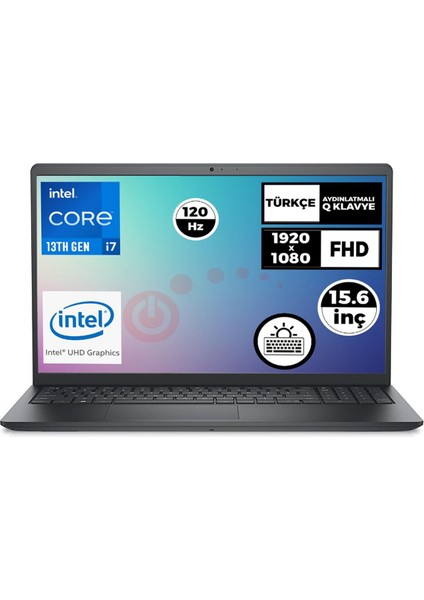 Vostro 3530 Intel Core I7-1355U 64GB 2tb SSD 15.6" Fhd 120Hz Windows 11 Pro Taşınabilir Bilgisayar N1601PVNB3530U 017