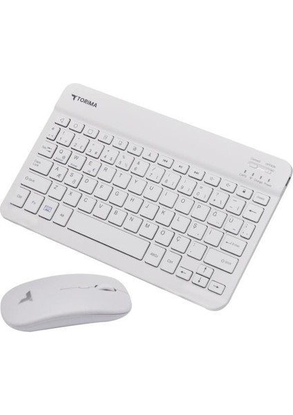 Beyaz Tmk-04 Kablosuz Klavye ve Mouse Seti