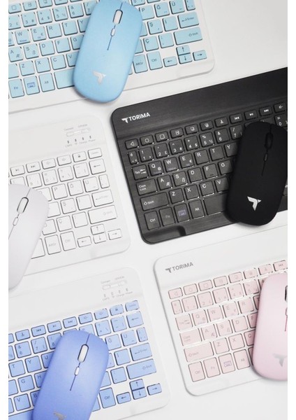 Beyaz Tmk-04 Kablosuz Klavye ve Mouse Seti