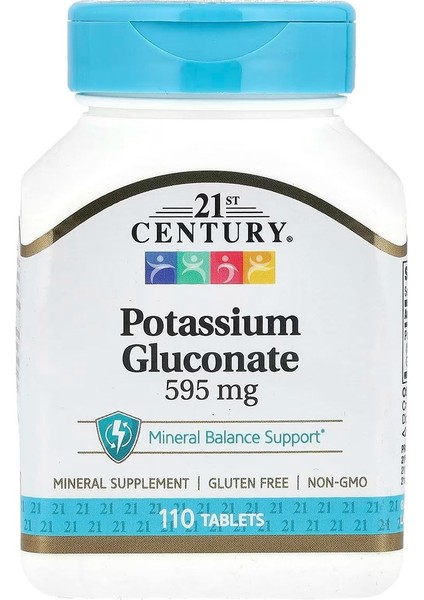 Potasyum Glukonat, 595 Mg, 110 Tablet