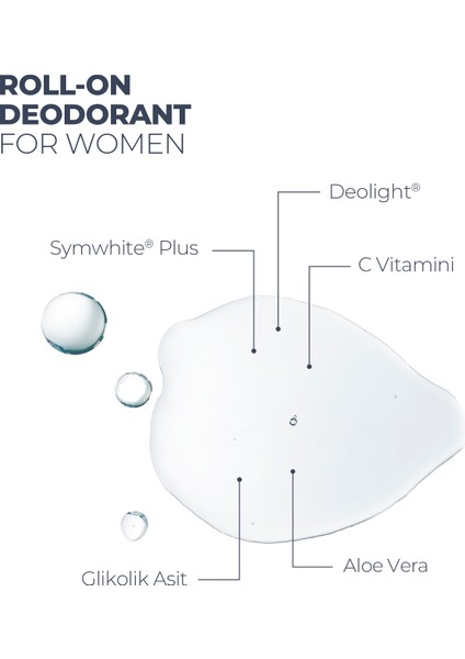 Roll On Beyazlatma Etkili 24 Saat Koruyucu Aluminyum Içermeyen Kadın 75 ml