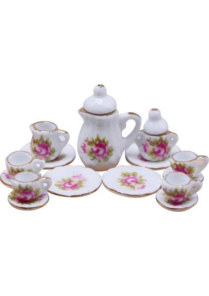 15X Minyatür Çay Takımı Çay Takımı Minyatür Set Ev C (Yurt Dışından) fiyatları