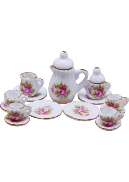 15X Minyatür Çay Takımı Çay Takımı Minyatür Set Ev C (Yurt Dışından) modelleri