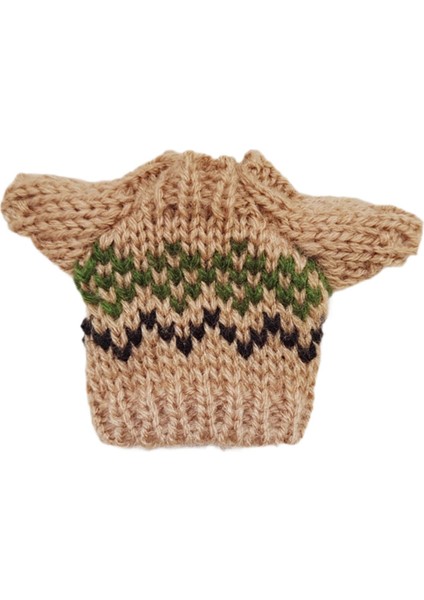 Bebek Örgü Kazak Aksesuarları Minyatür Kazak 17CM Kolye Bebek Kahverengi (Yurt Dışından) modelleri