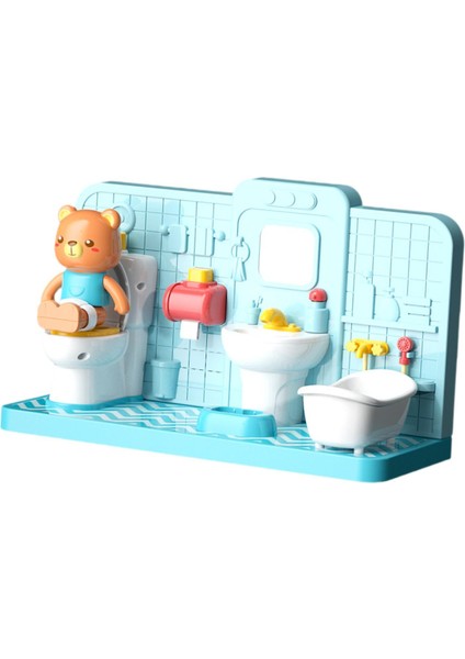 Playset Dollhouse Pretend Minyatür Dollhouse Dekorasyon Dollhouse Minyatür (Yurt Dışından)