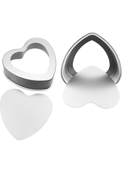 Kek Kalıbı Kalpli 4 Lü Set Çıkarılabilir Tabanlı indirimleri